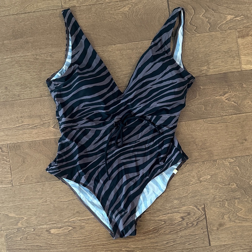 Summersalt brown and black print Swimsuit